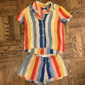 Reformation Striped Pajama Set